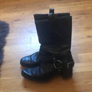 💯AUTHENTIC MIU MIU HALF BIKER BOOTS SIZE 38